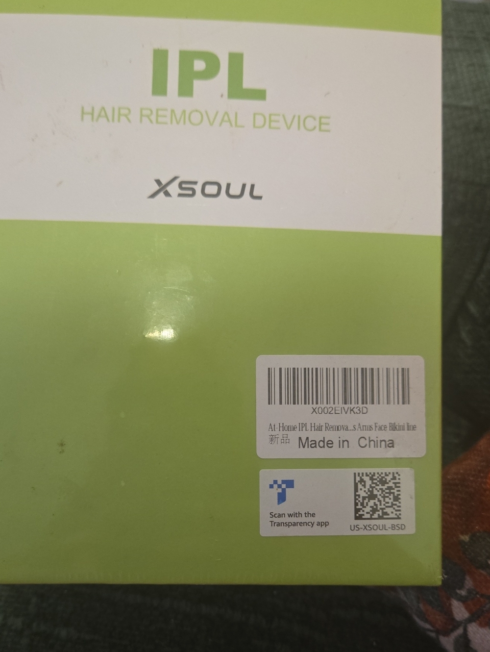 IPL Hair Removal Device - Green